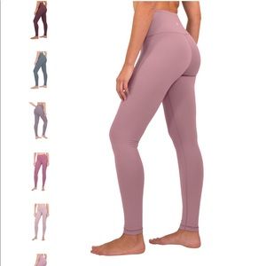 90 degrees by reflex. Pink rose leggings. Size XS